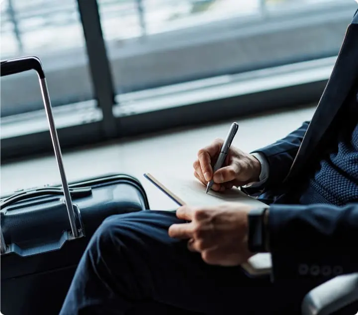 Corporate Travel - Business Traveler at Airport